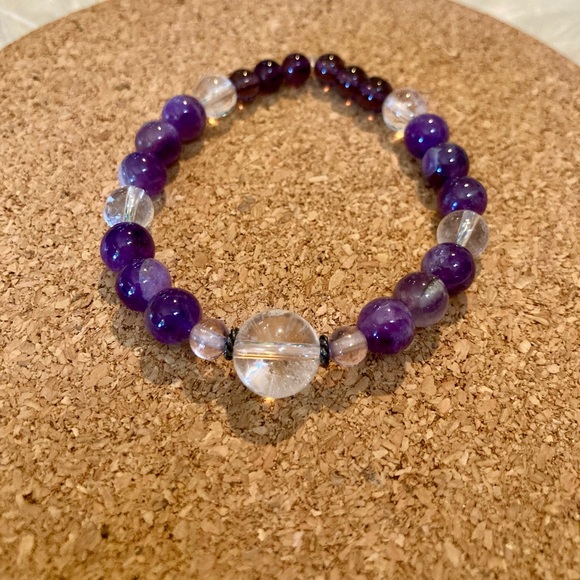 Dream Amethyst & Clear Quartz Set - Picture 4 of 11